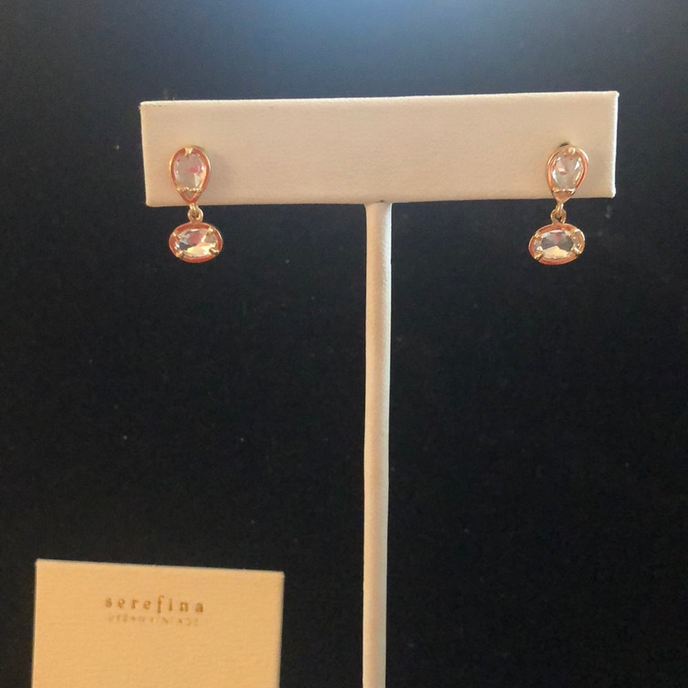 Serefina delicate crystal earrings